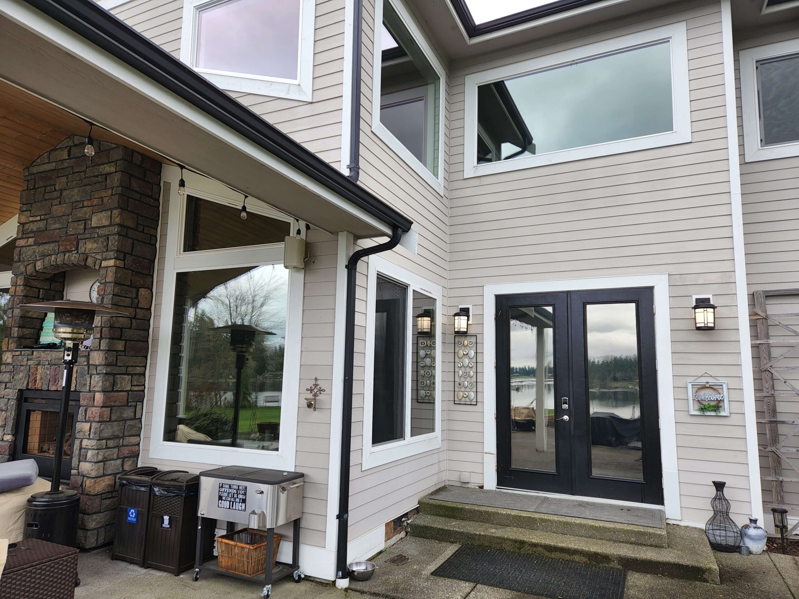 Residential window tint installation showing heat and glare reduction benefits.