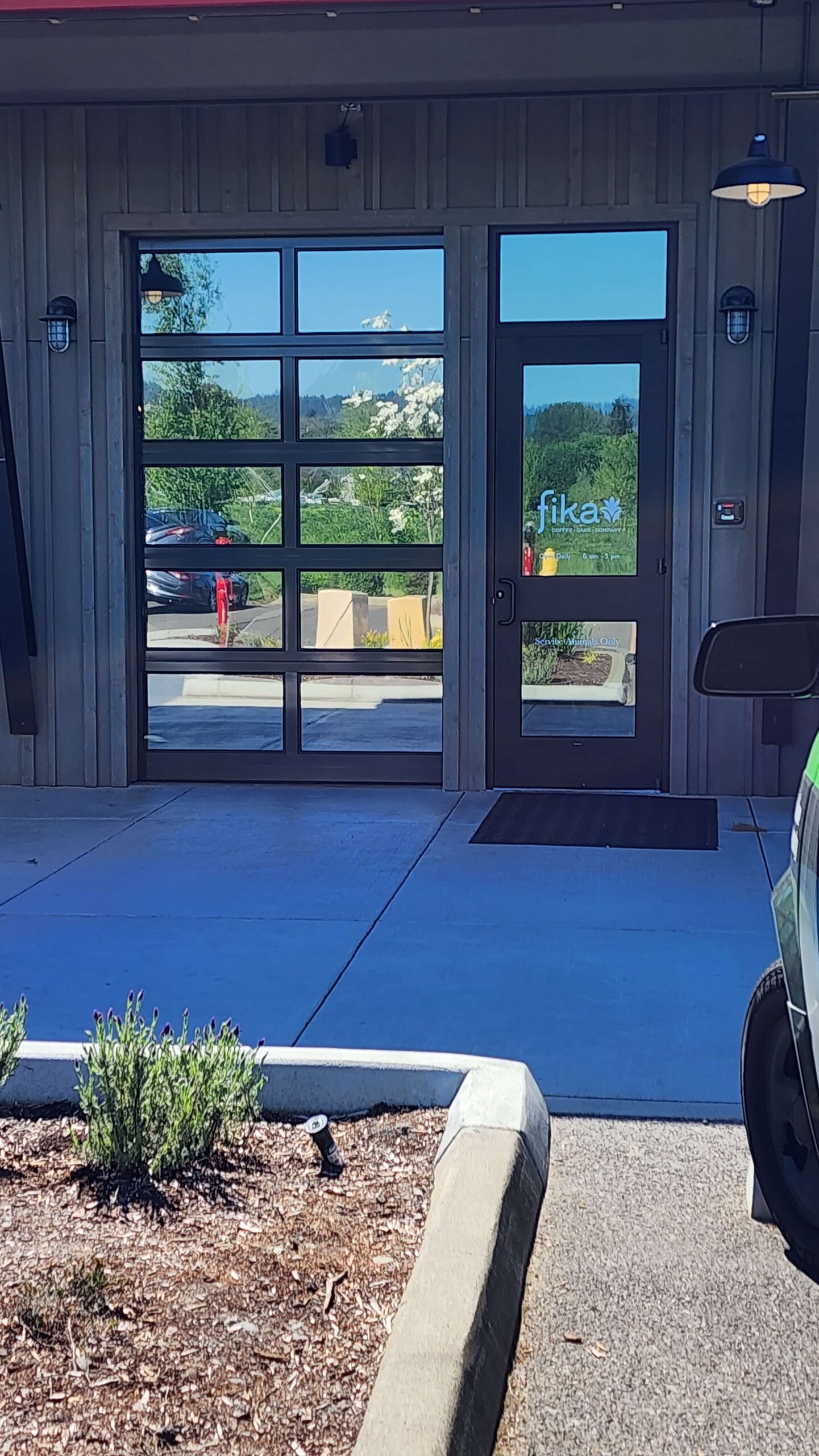 Storefront window film installation for UV protection and privacy.